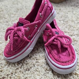 Kids Pink Boat Shoes